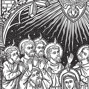 Catholic Line Art, Black and White • Installment #42