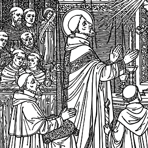 Catholic Line Art, Black And White • Installment #53